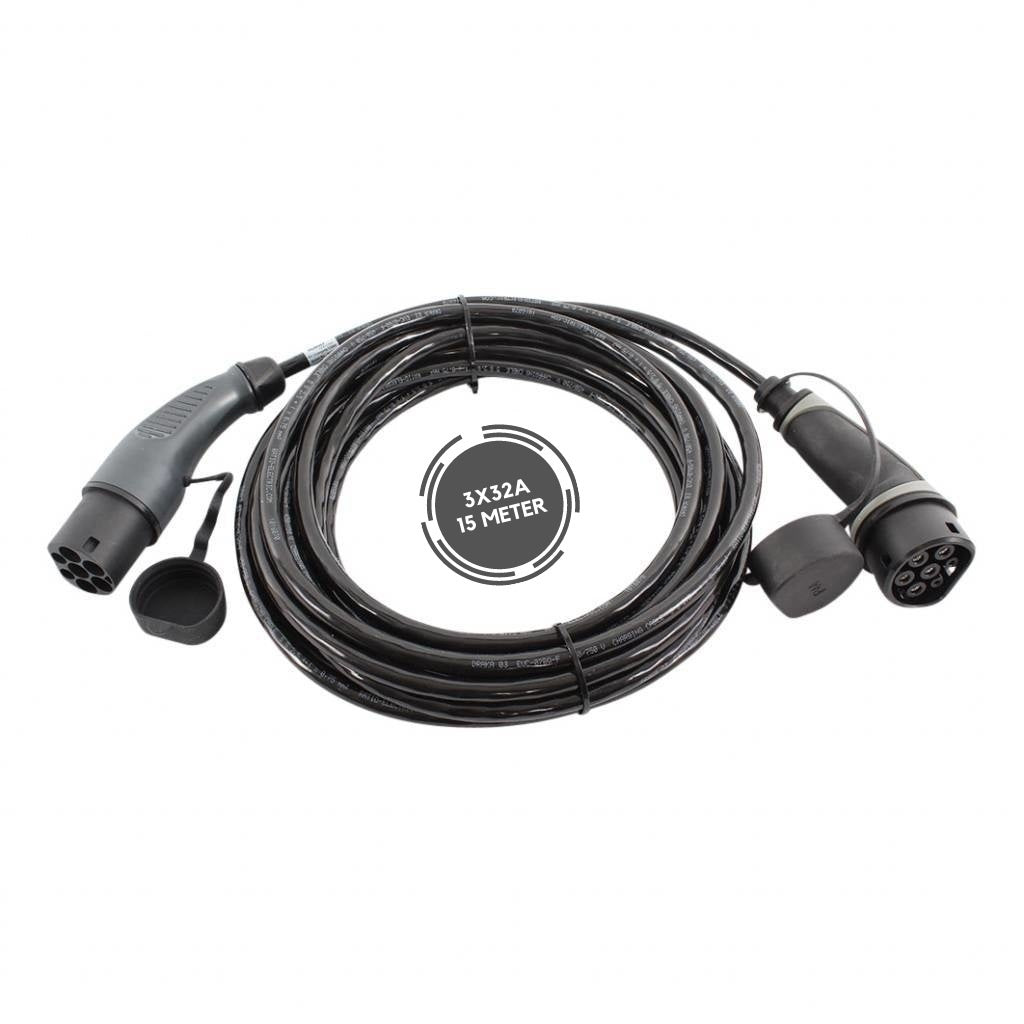 Ratio Basic Line Type 2 to Type 2 EV charging cable 22kW - 15m