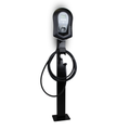 Loady matt black mounting pole for Myenergi Zappi V2.1