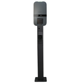Loady matt black mounting pole for Peblar