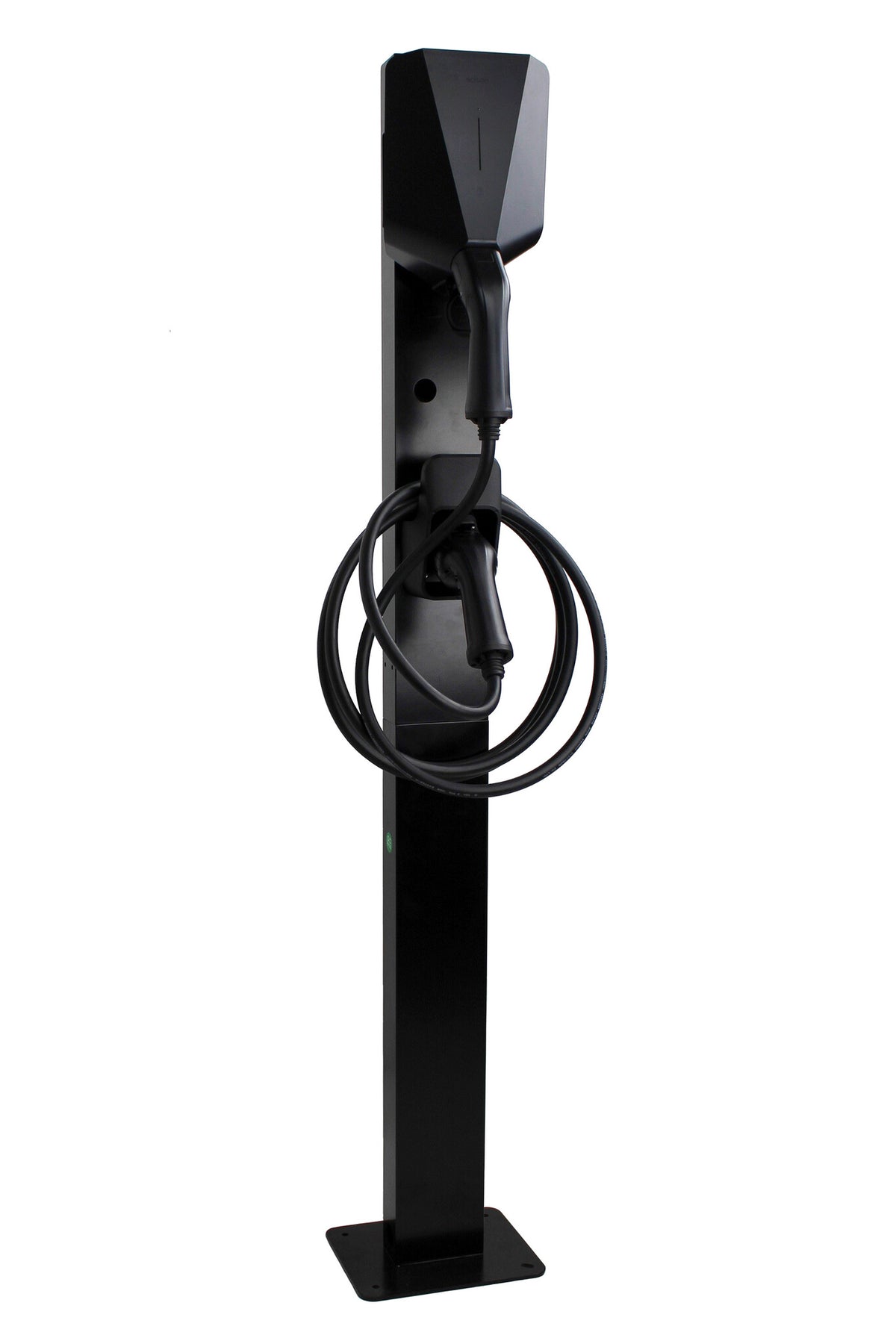 Loady matt black mounting pole for Easee