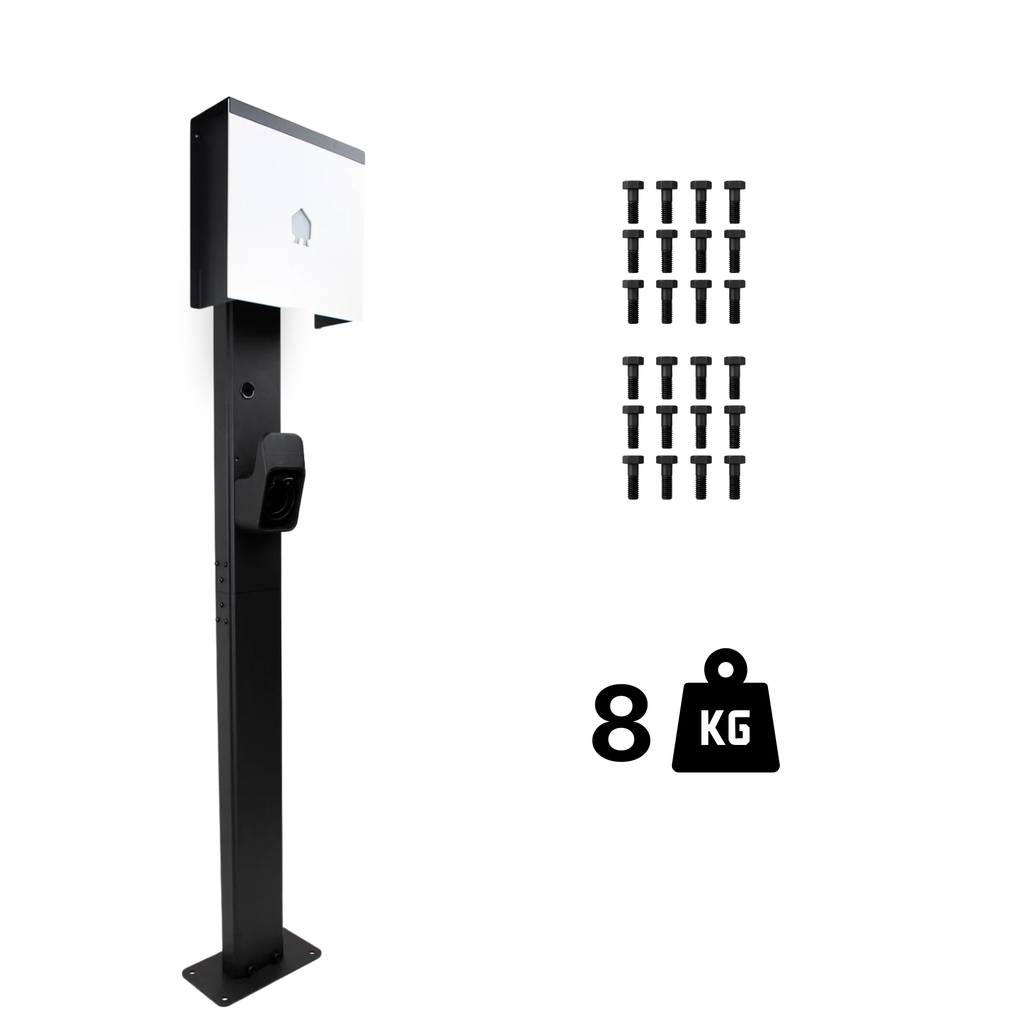 Loady matt black mounting pole for Smappee - view 6