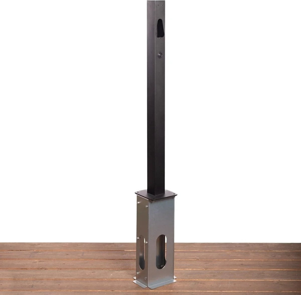 Loady aluminium ground base for charger mounting poles - view 3