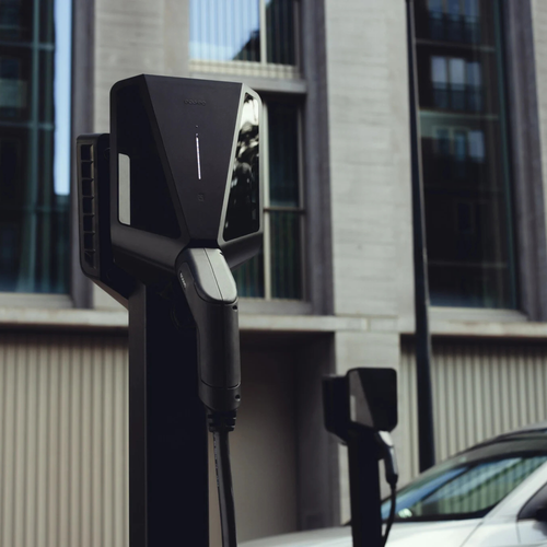 Easee Charge Pro 22kW EV charger with Type 2 socket in black - view 2