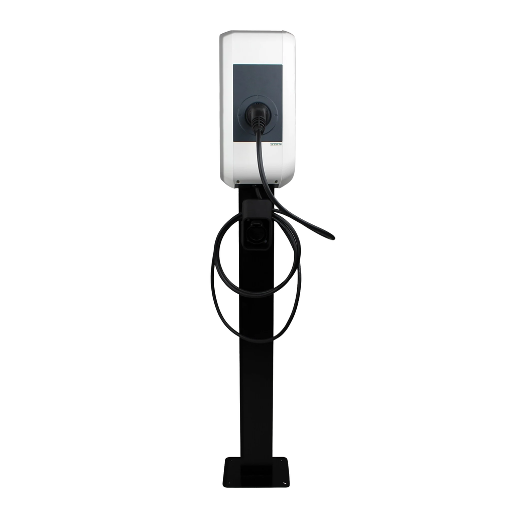 Loady matt black mounting pole for KEBA P30