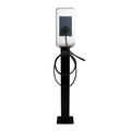 Loady matt black mounting pole for KEBA P30