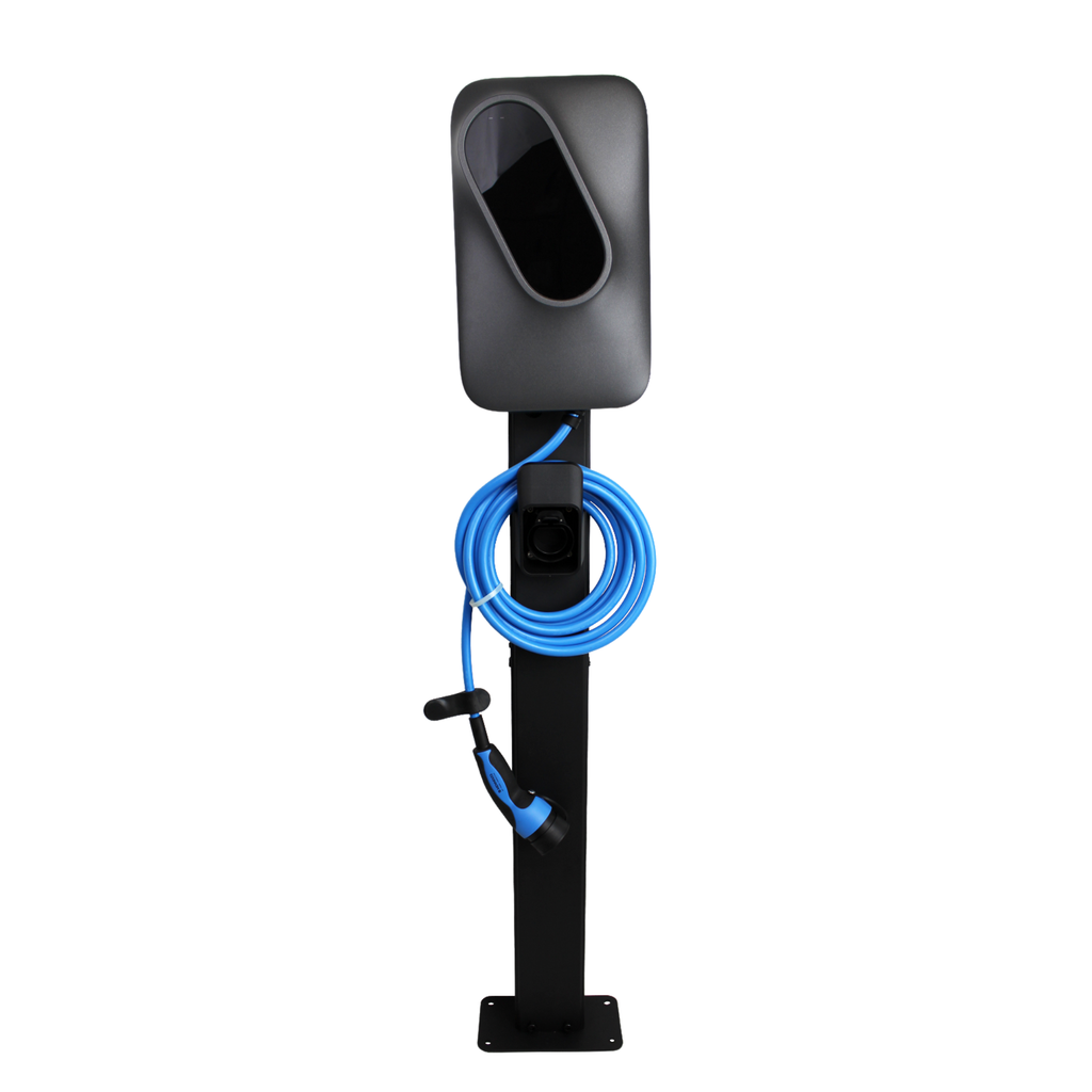 Loady matt black mounting pole for Etrel