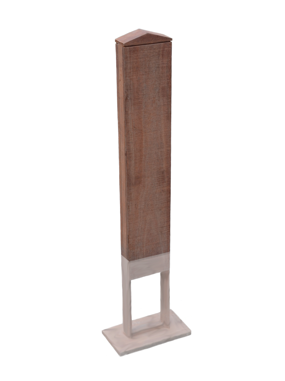 ChargeXpert recycled Azobe hardwood charger pole