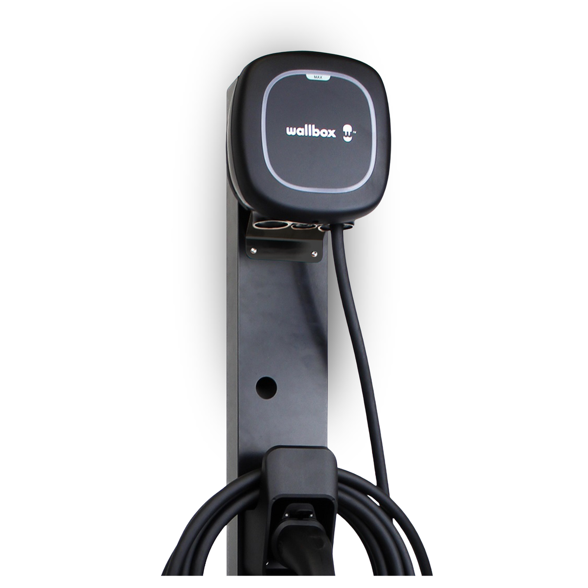 Loady matt black mounting pole for Wallbox Pulsar Max - view 3