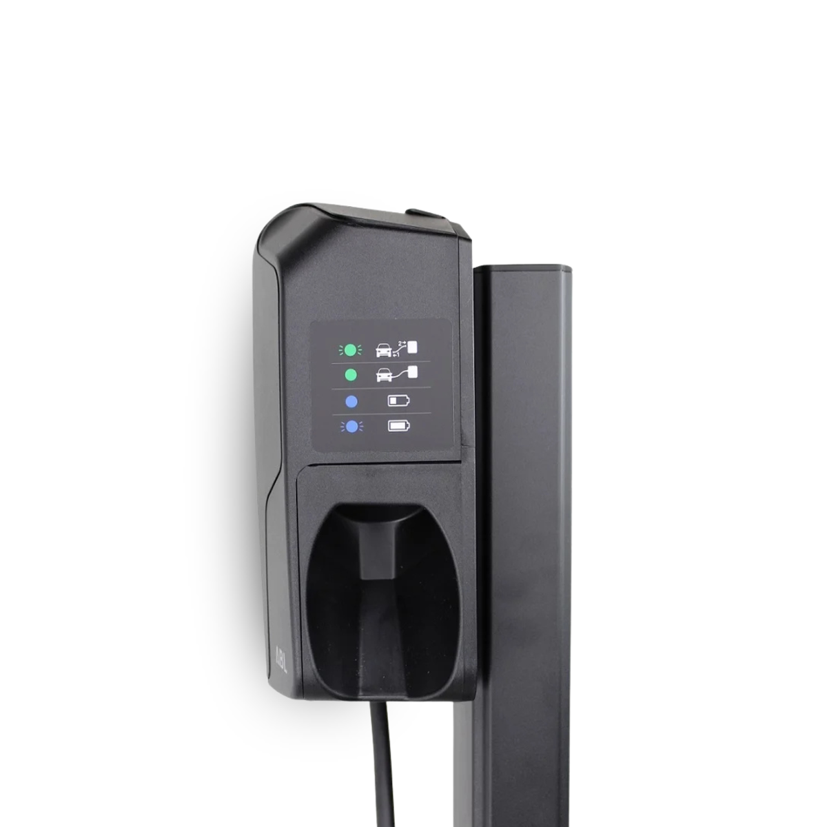 Loady matt black mounting pole for ABL eMH1 - view 3