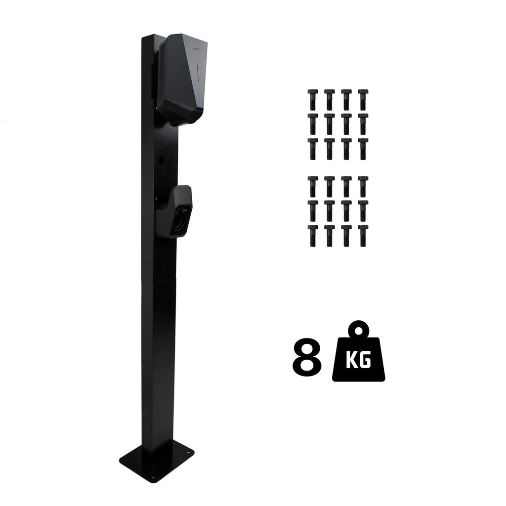 Loady matt black mounting pole for Easee - view 10