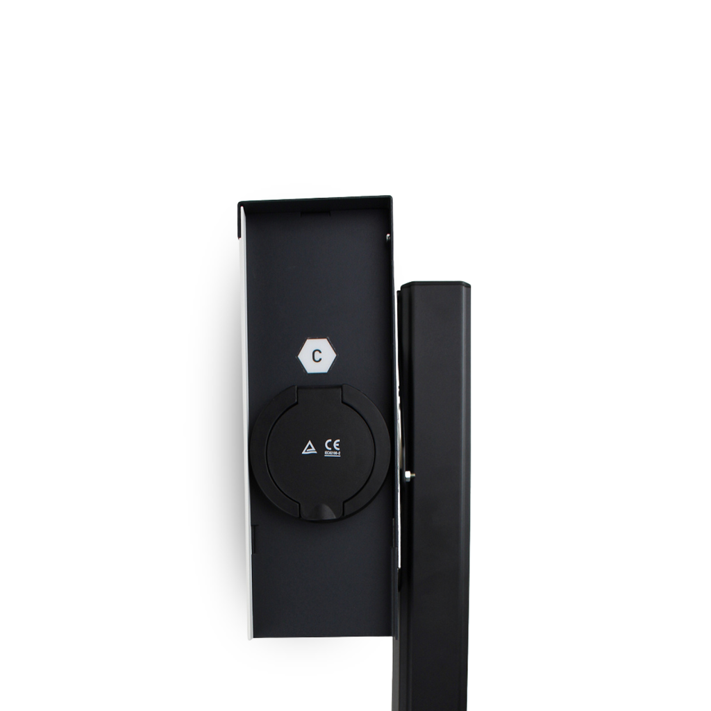 Loady matt black mounting pole for Smappee - view 3