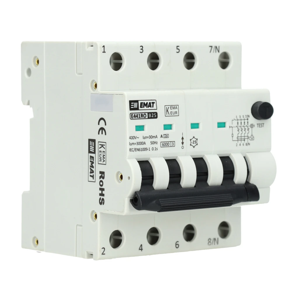 EMAT 3-phase 25A RCBO