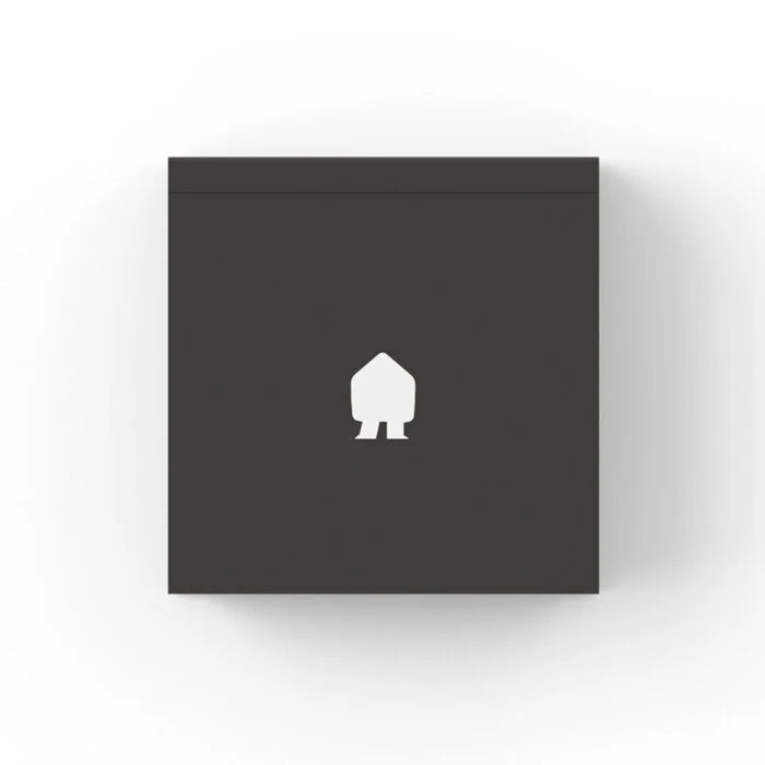 Smappee EV Wall 22kW 3-phase Type 2 EV charger flat front view in matte dark grey with centred white Smappee house logo